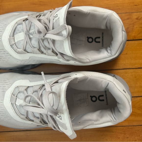 On Cloudmonster Sneakers Sz 12.5 White Glacier main image 9